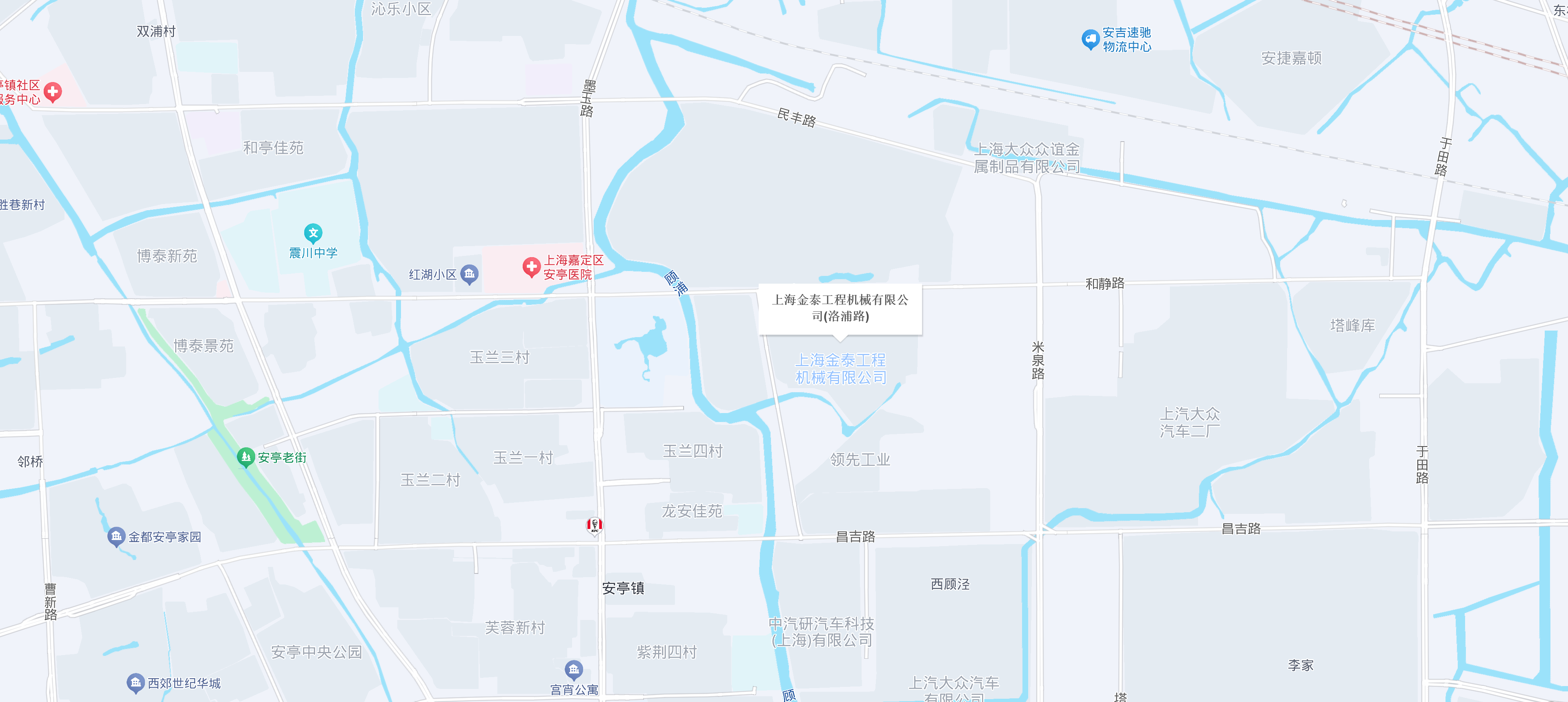 上海金泰工程機(jī)械有限公司位置地圖